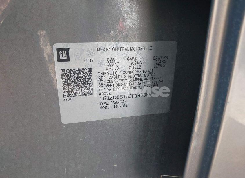 Photo 9 of 2018 Chevrolet Malibu LT (VIN 1G1ZD5ST5JF146885)