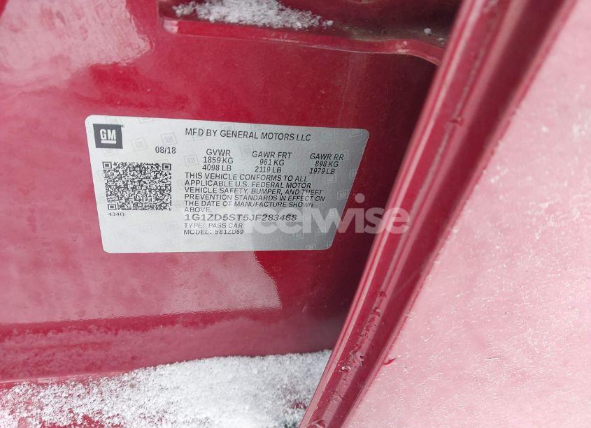 Photo 9 of 2018 Chevrolet Malibu LT (VIN 1G1ZD5ST5JF283468)