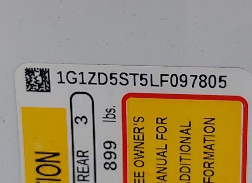 Photo 9 of 2020 Chevrolet Malibu FWD LT (VIN 1G1ZD5ST5LF097805)