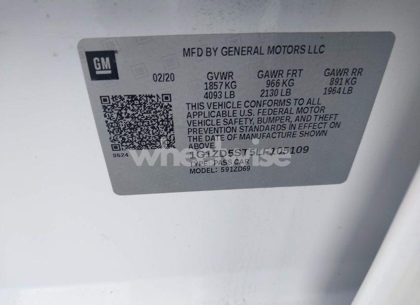 Photo 9 of 2020 Chevrolet Malibu FWD LT (VIN 1G1ZD5ST5LF105109)