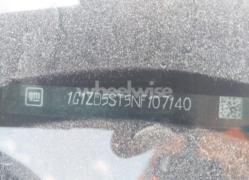 Photo 9 of 2022 Chevrolet Malibu FWD LT (VIN 1G1ZD5ST5NF107140)