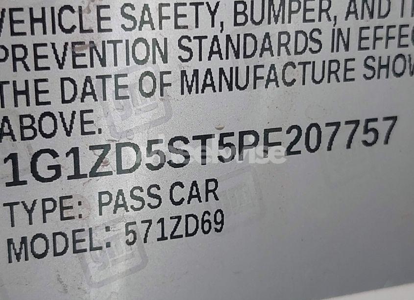 Photo 9 of 2023 Chevrolet Malibu FWD 1LT (VIN 1G1ZD5ST5PF207757)