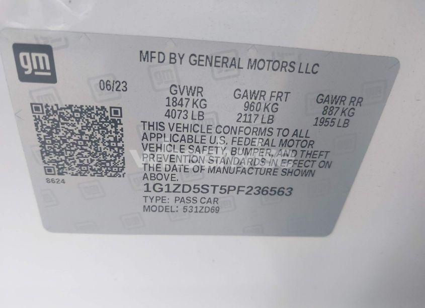 Photo 9 of 2023 Chevrolet Malibu FWD 1LT (VIN 1G1ZD5ST5PF236563)