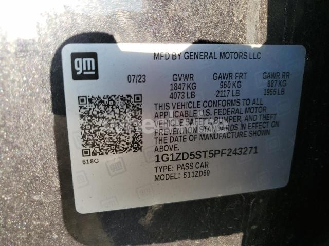 2023 CHEVROLET MALIBU LT N/A (VIN 1G1ZD5ST5PF243271) main photo