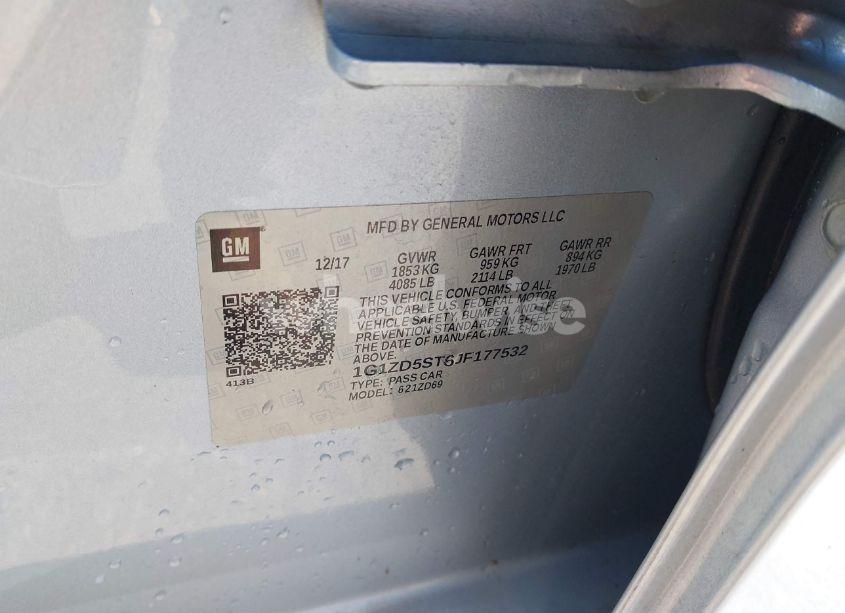 Photo 9 of 2018 Chevrolet Malibu LT (VIN 1G1ZD5ST6JF177532)