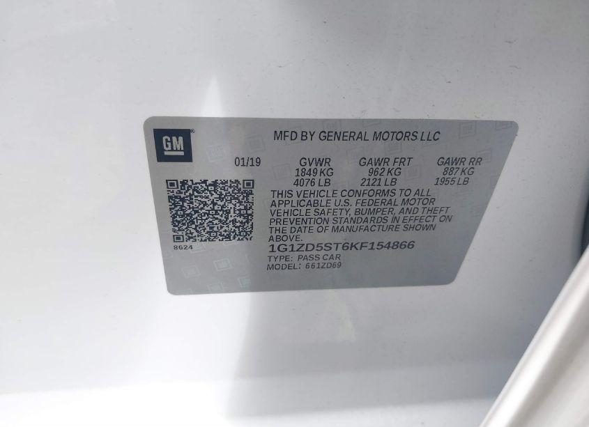 Photo 9 of 2019 Chevrolet Malibu LT (VIN 1G1ZD5ST6KF154866)