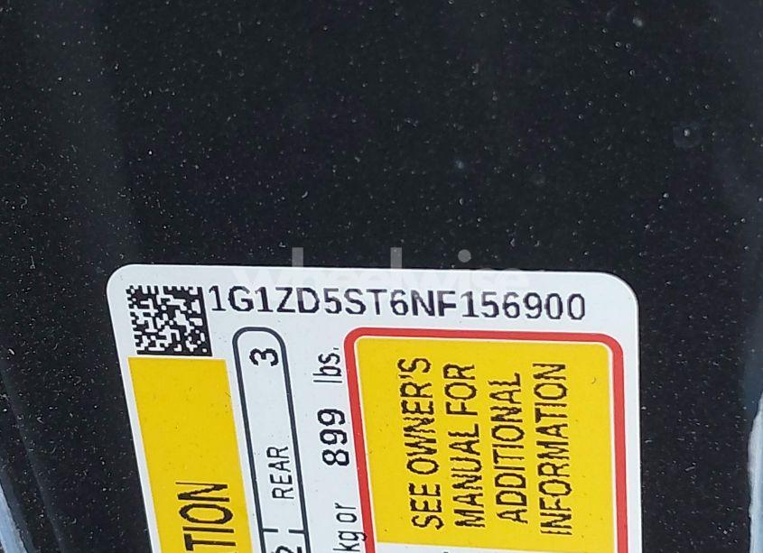 Photo 9 of 2022 Chevrolet Malibu FWD LT (VIN 1G1ZD5ST6NF156900)