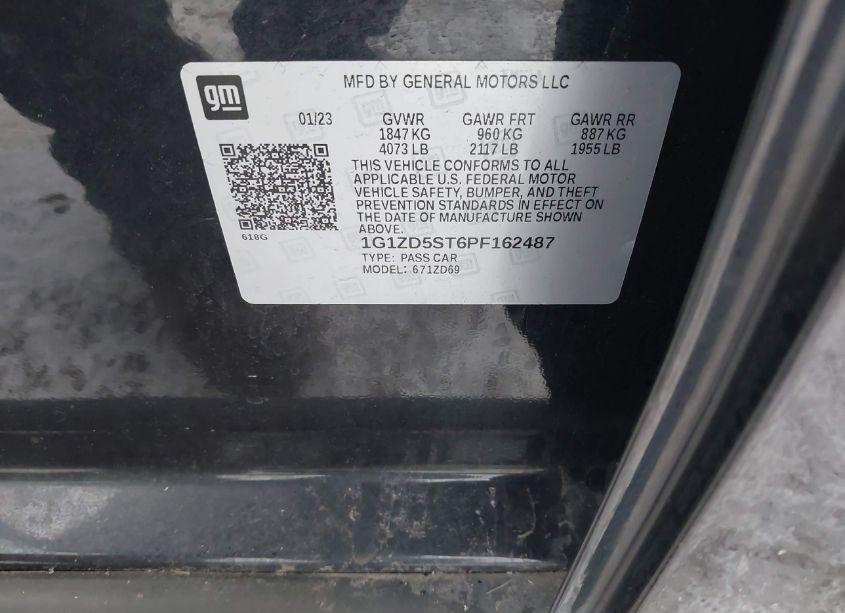 Photo 9 of 2023 Chevrolet Malibu FWD 1LT (VIN 1G1ZD5ST6PF162487)