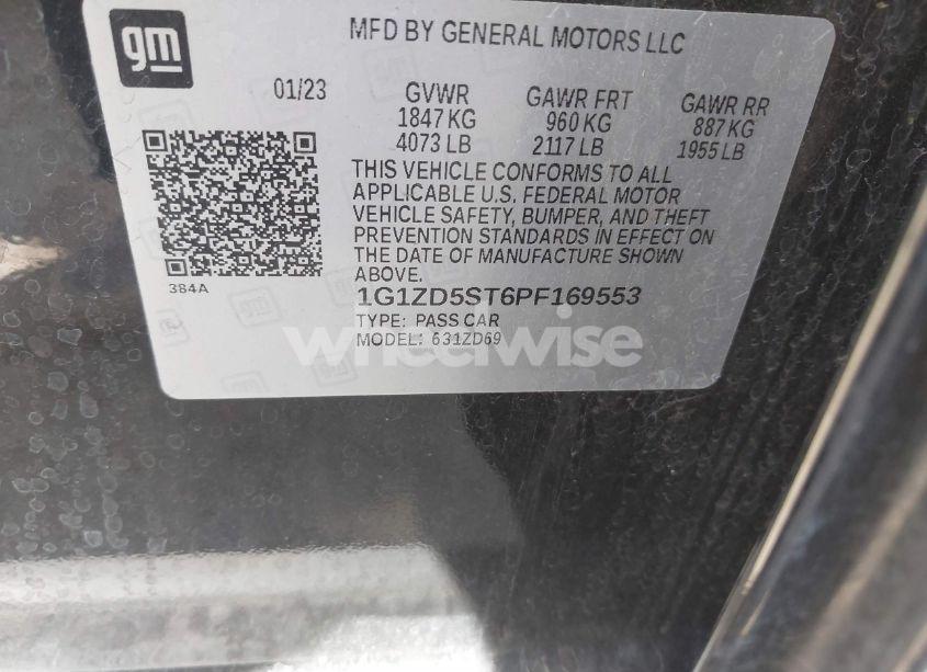 Photo 9 of 2023 Chevrolet Malibu FWD 1LT (VIN 1G1ZD5ST6PF169553)