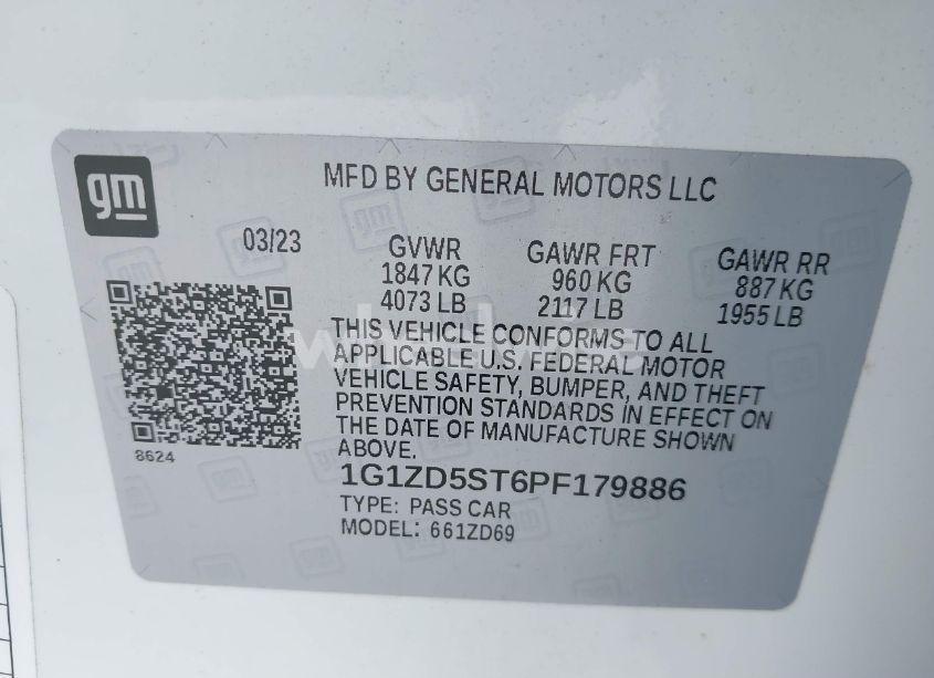Photo 9 of 2023 Chevrolet Malibu FWD 1LT (VIN 1G1ZD5ST6PF179886)