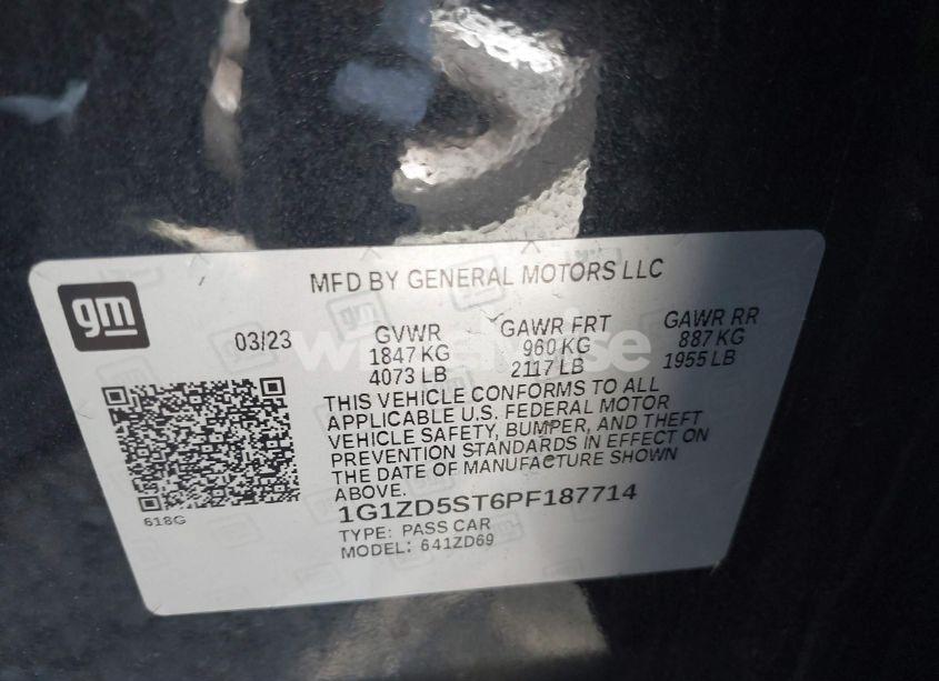 Photo 9 of 2023 Chevrolet Malibu FWD 1LT (VIN 1G1ZD5ST6PF187714)