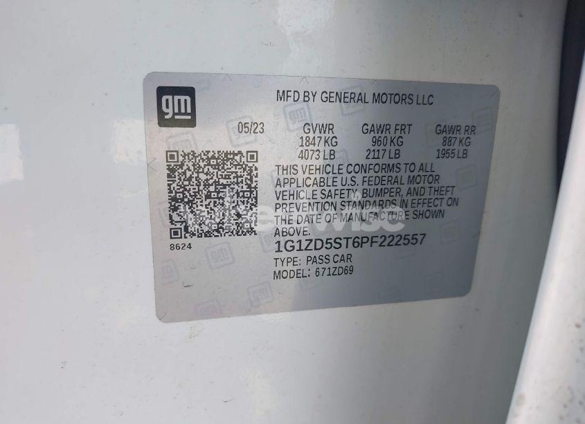 Photo 9 of 2023 Chevrolet Malibu FWD 1LT (VIN 1G1ZD5ST6PF222557)