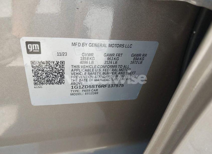 Photo 9 of 2024 Chevrolet Malibu LT (VIN 1G1ZD5ST6RF137575)