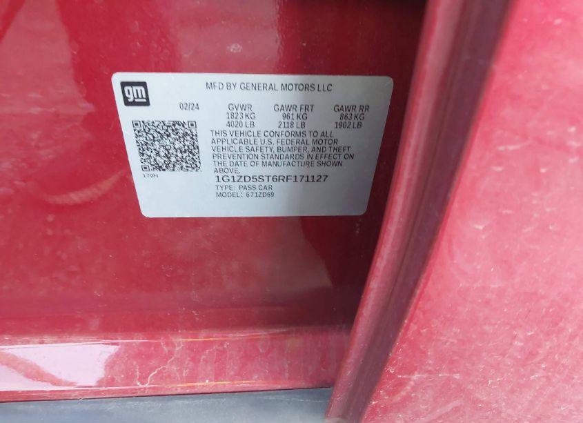 Photo 9 of 2024 Chevrolet Malibu FWD 1LT (VIN 1G1ZD5ST6RF171127)