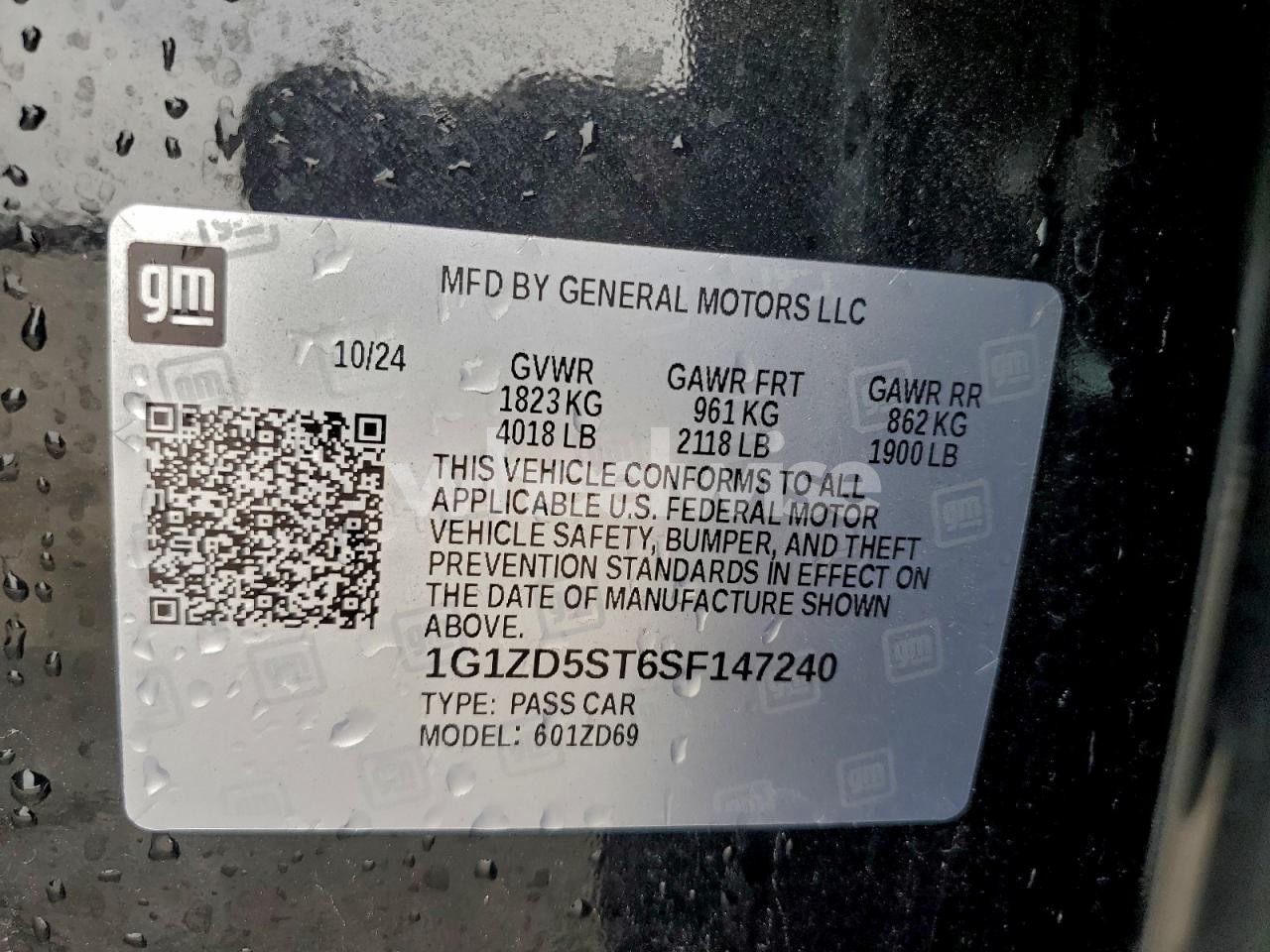 Photo 12 of 2025 CHEVROLET MALIBU LT (VIN 1G1ZD5ST6SF147240)