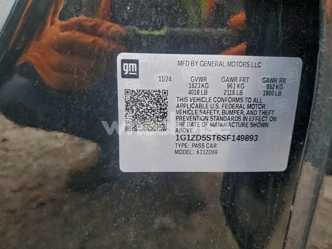 Photo 12 of 2025 CHEVROLET MALIBU LT (VIN 1G1ZD5ST6SF149893)