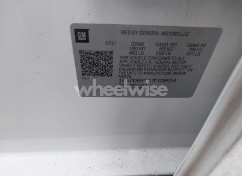 Photo 9 of 2018 Chevrolet Malibu LT (VIN 1G1ZD5ST7JF108915)