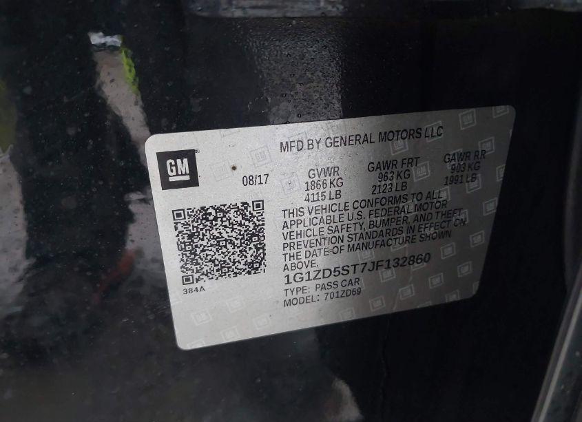 Photo 9 of 2018 Chevrolet Malibu LT (VIN 1G1ZD5ST7JF132860)