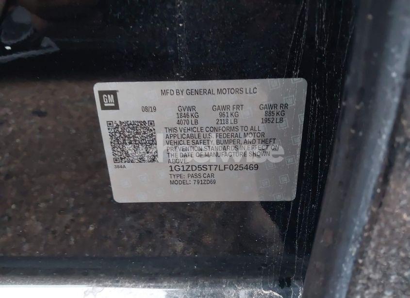 Photo 9 of 2020 Chevrolet Malibu FWD LT (VIN 1G1ZD5ST7LF025469)