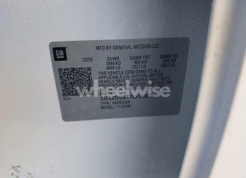 Photo 9 of 2020 Chevrolet Malibu FWD LT (VIN 1G1ZD5ST7LF069357)
