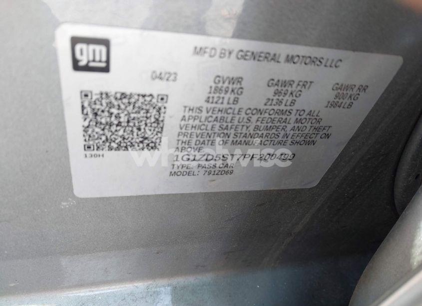 Photo 9 of 2023 Chevrolet Malibu FWD 1LT (VIN 1G1ZD5ST7PF200499)