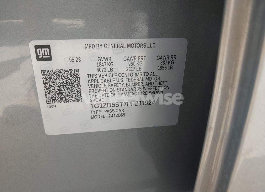 Photo 9 of 2023 Chevrolet Malibu FWD 1LT (VIN 1G1ZD5ST7PF211924)