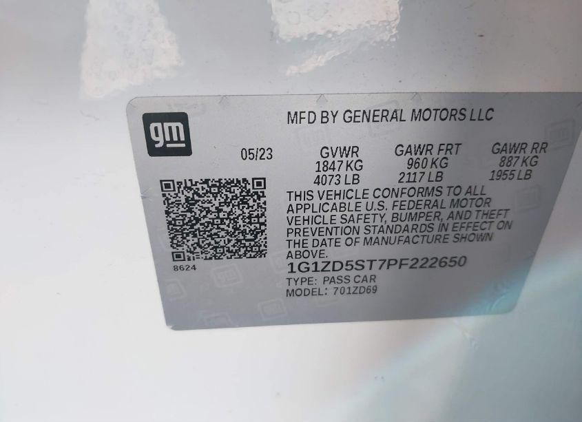 Photo 9 of 2023 Chevrolet Malibu FWD 1LT (VIN 1G1ZD5ST7PF222650)