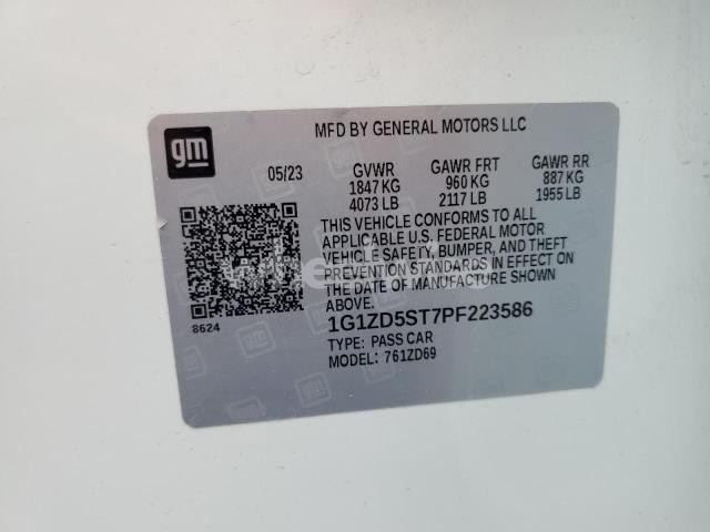 Photo 9 of 2023 CHEVROLET MALIBU LT N/A (VIN 1G1ZD5ST7PF223586)