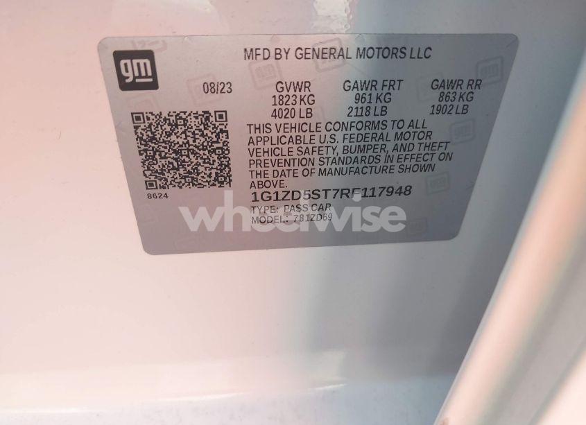 Photo 9 of 2024 Chevrolet Malibu FWD 1LT (VIN 1G1ZD5ST7RF117948)