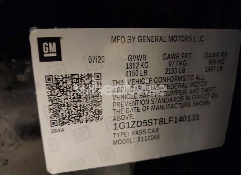 Photo 9 of 2020 Chevrolet Malibu FWD LT (VIN 1G1ZD5ST8LF140131)