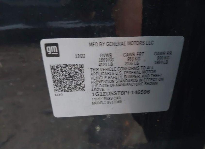 Photo 9 of 2023 Chevrolet Malibu FWD 1LT (VIN 1G1ZD5ST8PF146596)