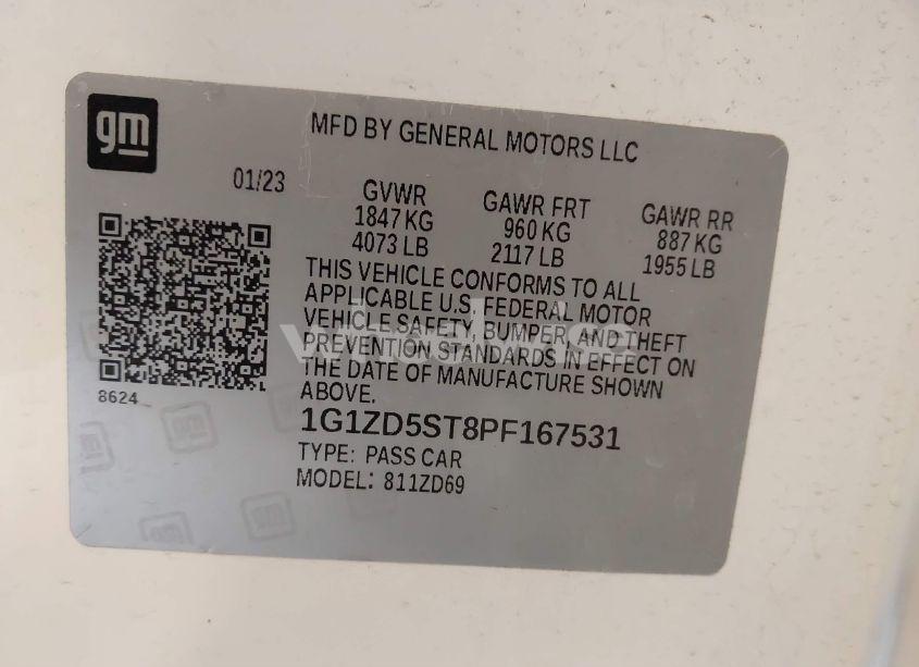 Photo 9 of 2023 Chevrolet Malibu FWD 1LT (VIN 1G1ZD5ST8PF167531)