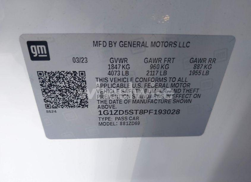 Photo 9 of 2023 Chevrolet Malibu FWD 1LT (VIN 1G1ZD5ST8PF193028)