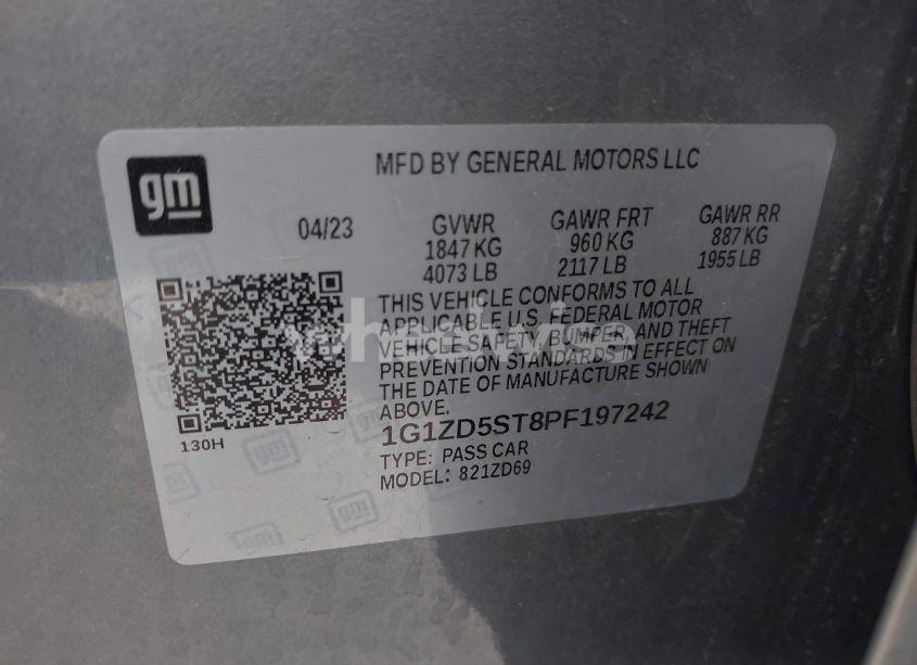 Photo 9 of 2023 Chevrolet Malibu FWD 1LT (VIN 1G1ZD5ST8PF197242)