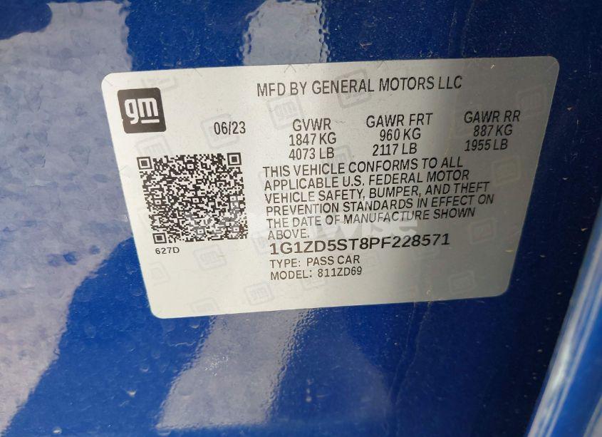 Photo 9 of 2023 Chevrolet Malibu FWD 1LT (VIN 1G1ZD5ST8PF228571)