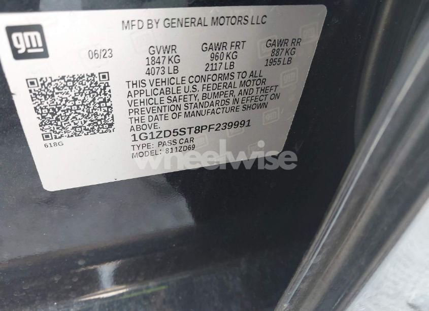 Photo 9 of 2023 Chevrolet Malibu FWD 1LT (VIN 1G1ZD5ST8PF239991)