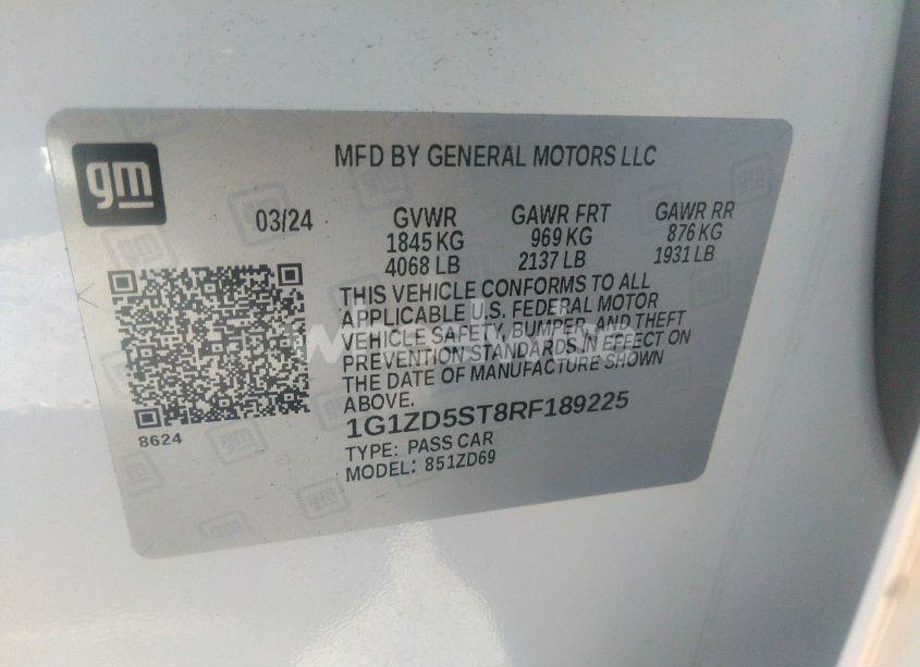 Photo 9 of 2024 Chevrolet Malibu FWD 1LT (VIN 1G1ZD5ST8RF189225)