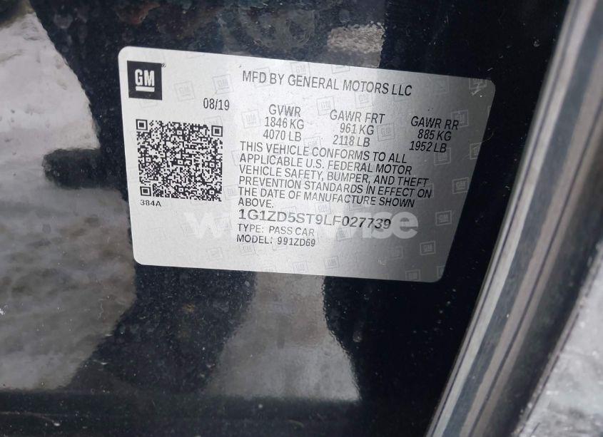 Photo 9 of 2020 Chevrolet Malibu FWD LT (VIN 1G1ZD5ST9LF027739)