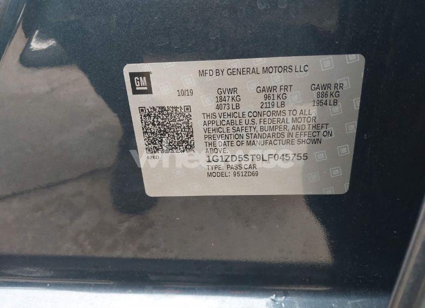 Photo 9 of 2020 Chevrolet Malibu FWD LT (VIN 1G1ZD5ST9LF045755)