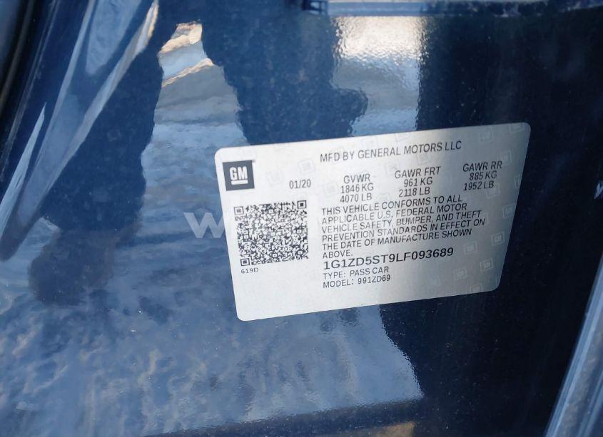 Photo 9 of 2020 Chevrolet Malibu FWD LT (VIN 1G1ZD5ST9LF093689)