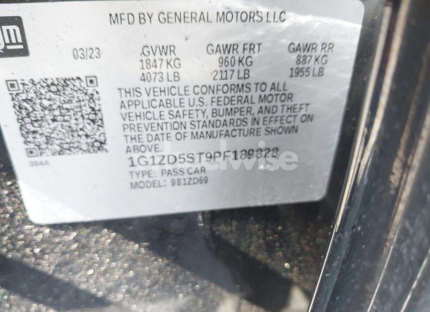 Photo 9 of 2023 Chevrolet Malibu FWD 1LT (VIN 1G1ZD5ST9PF189828)