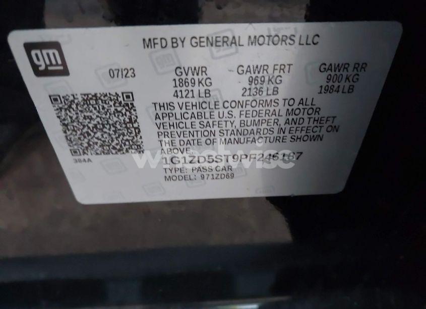 Photo 9 of 2023 Chevrolet Malibu FWD 1LT (VIN 1G1ZD5ST9PF246187)