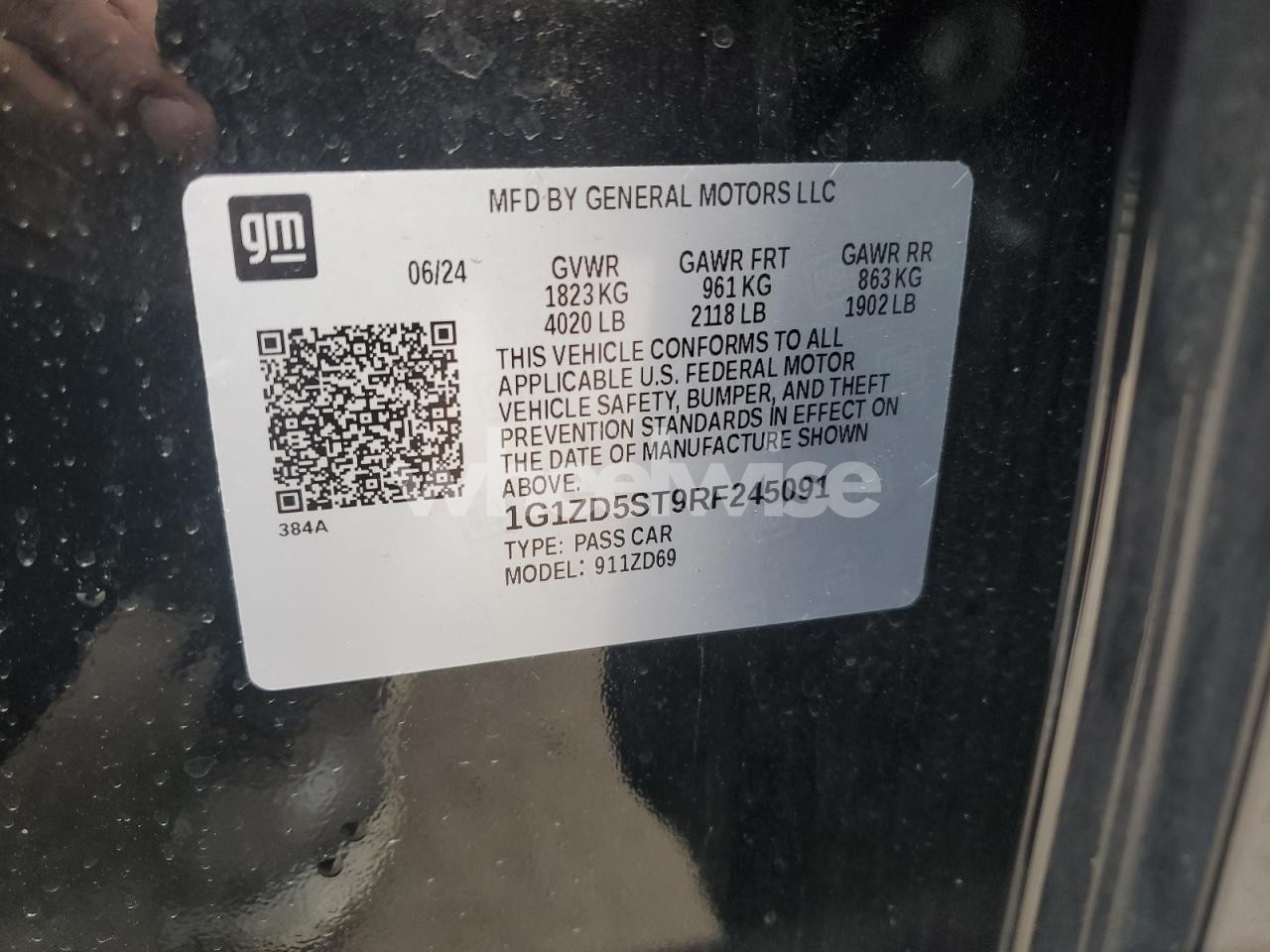 Photo 12 of 2024 CHEVROLET MALIBU LT (VIN 1G1ZD5ST9RF245091)