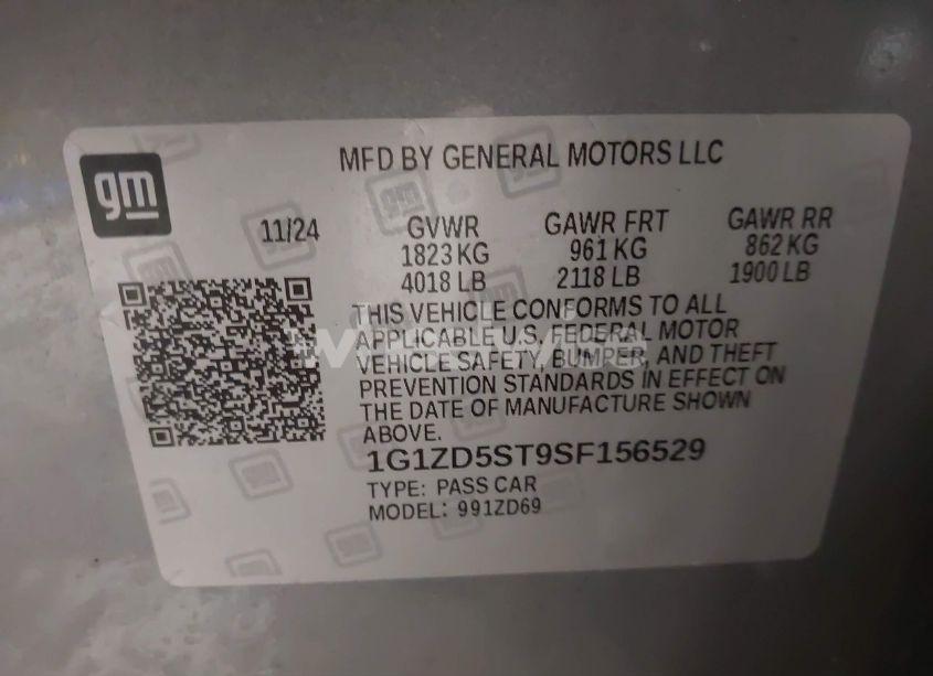 Photo 9 of 2025 Chevrolet Malibu FWD 1LT (VIN 1G1ZD5ST9SF156529)