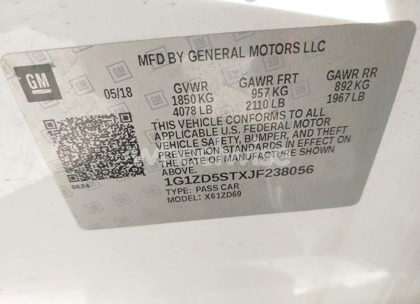 Photo 9 of 2018 Chevrolet Malibu LT (VIN 1G1ZD5STXJF238056)