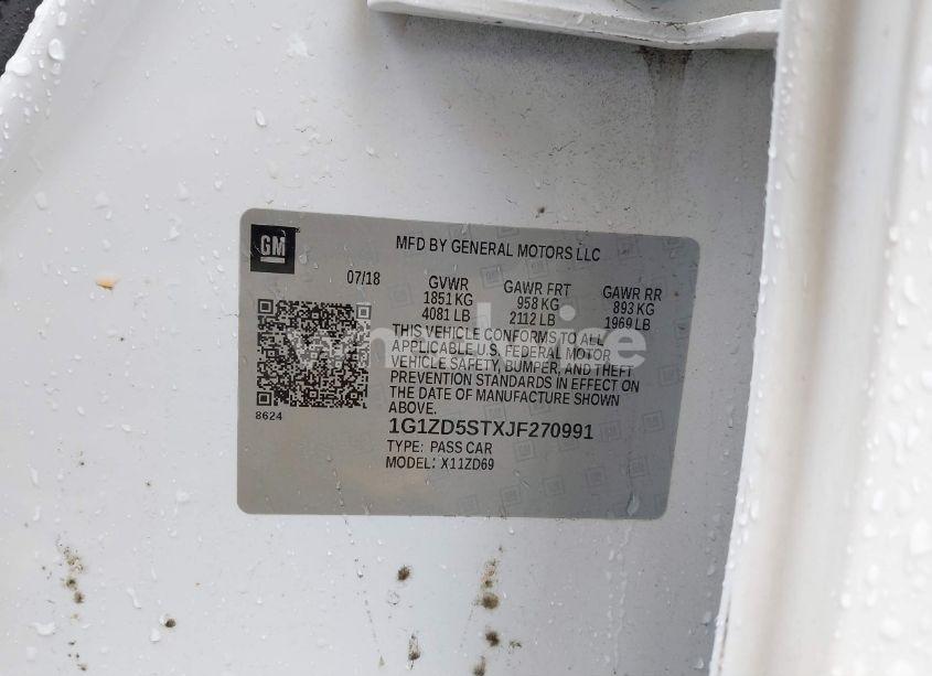 Photo 9 of 2018 Chevrolet Malibu LT (VIN 1G1ZD5STXJF270991)