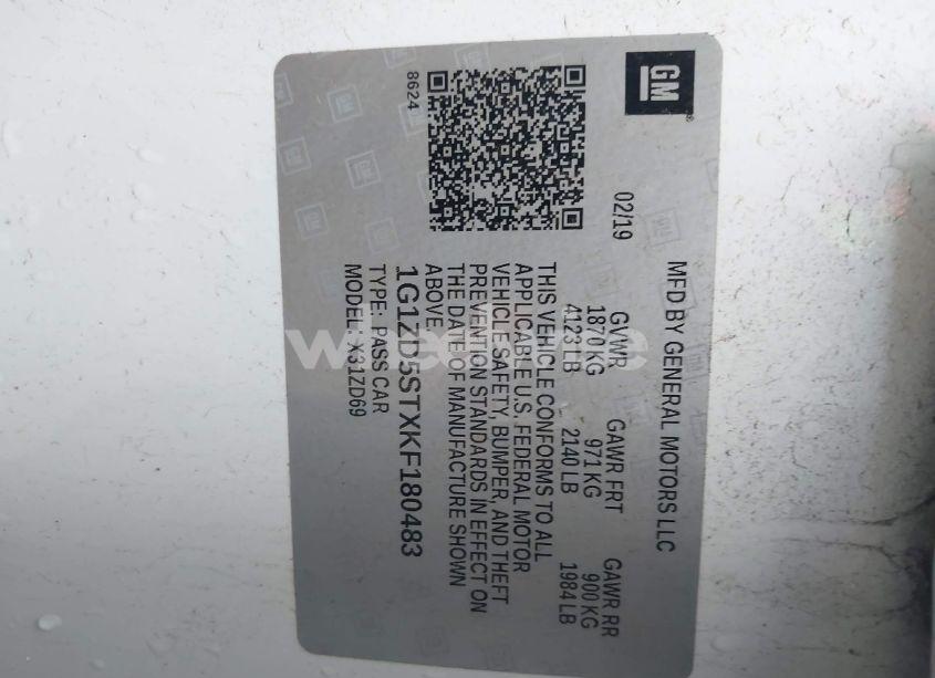 Photo 9 of 2019 Chevrolet Malibu LT (VIN 1G1ZD5STXKF180483)