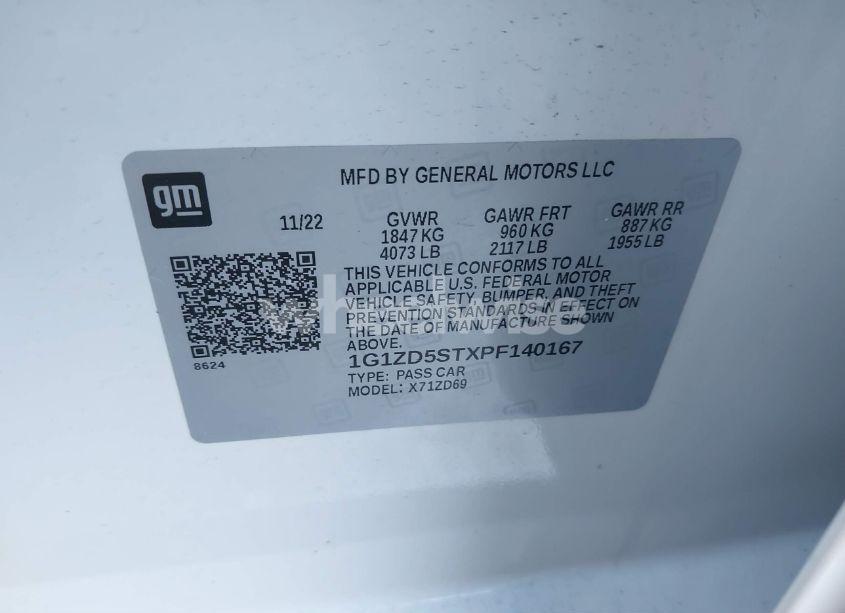 Photo 9 of 2023 Chevrolet Malibu FWD 1LT (VIN 1G1ZD5STXPF140167)