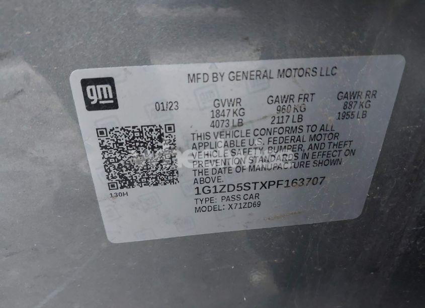 Photo 9 of 2023 Chevrolet Malibu FWD 1LT (VIN 1G1ZD5STXPF163707)