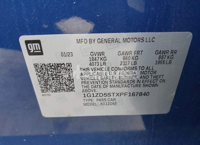Photo 9 of 2023 Chevrolet Malibu FWD 1LT (VIN 1G1ZD5STXPF167840)